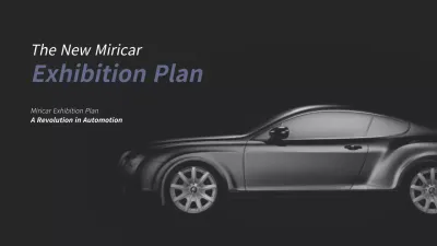 Automobile Exhibition Plan Template