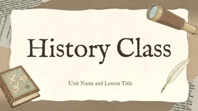 beige vintage history class guide
