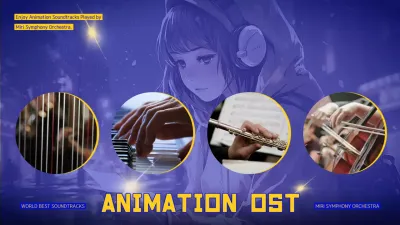 An emotional animated music album in yellow and black