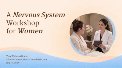 Beige Clean Mental Health Workshop