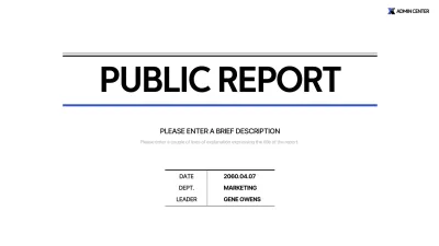 Black Modern Business Report Presentation