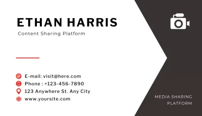 Black Modern Media Business Card