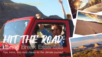 Red Trendy Road Trip Guide YouTube Thumbnail