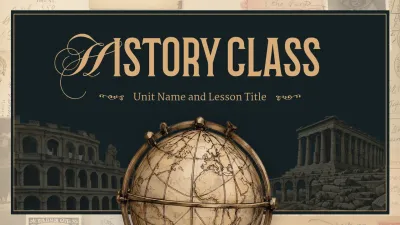 Green Vintage History Class Presentation