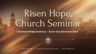 Beige Classic Church Seminar Guide Presentation