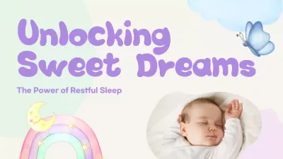 Purple Cute Sleep Guide Presentation
