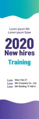 Blue Modern Training Event Banner