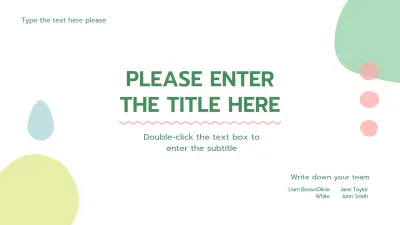 Fresh green, round psychology presentation