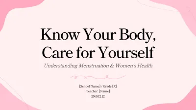 Pink Simple Women's Health Guide Presentation