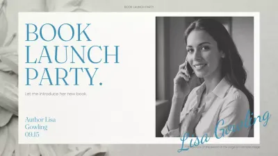Blue Classic Book Event Invitation Presentation