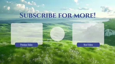 Sky Blue and White Natural Refreshing Nature End Screen Video