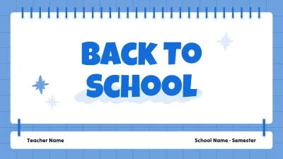 Blue Simple School Guide