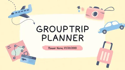 Pink Simple Travel Planner Presentation