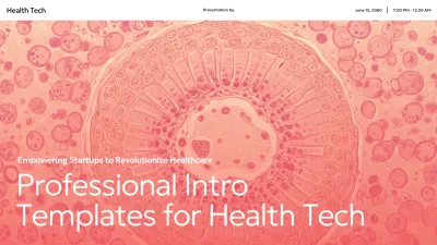 Pink Professional Health Presentation