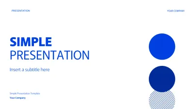 Blue Simple Geometric Presentation