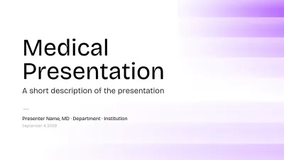 Purple Simple Medical Presentation General Use