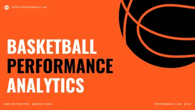 Orange Minimalist Basketball Analytics Course Presentation