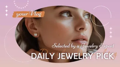 Pink Trendy Jewelry Vlog YouTube Thumbnail