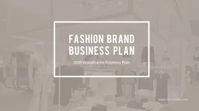 Beige-toned 2039 Fashion Brand Business Plan Women's Clothing Consulting Analysis Vision Business