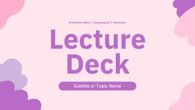 purple minimal education lecture