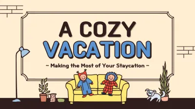 Beige Retro Staycation Guide Presentation