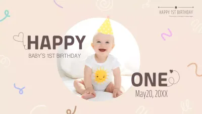 A lovely, beige, framed opening video for a baby shower
