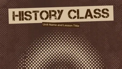 Brown Vintage History Class Guide