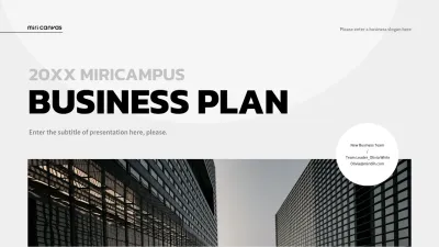 Gray-toned business plan