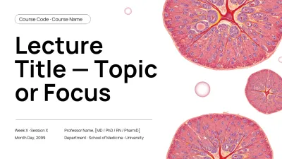Pink Minimal Medical Lecture Presentation