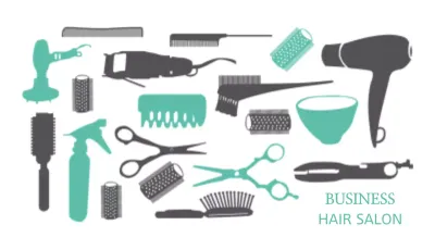 Mint Professional Hair Salon Business Card