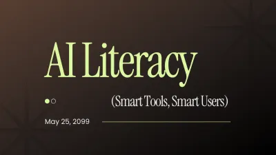 Brown Minimalist AI Literacy Presentation