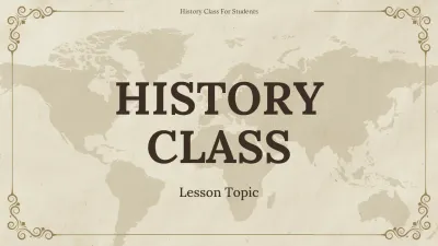 Simple Vintage History Class Presentation