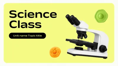 Yellow Simple Science Class