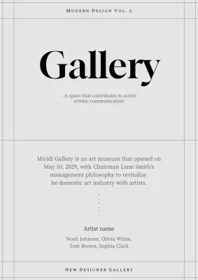 Introducing a gallery of clean line concepts in pale off-white and black