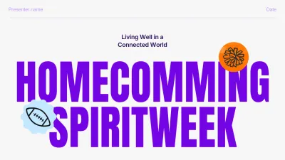purple bold Homecoming Template