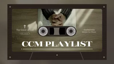 Brown Vintage Music Playlist YouTube Thumbnail