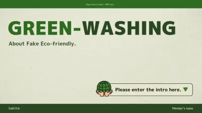 Green Modern Eco Guide Presentation