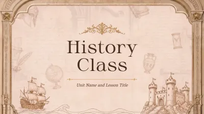 Beige Classic History Class