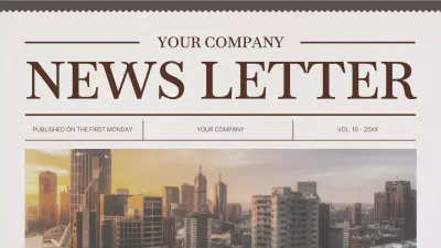Brown Classic Company Newsletter Presentation