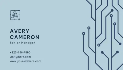 Blue Modern Business Card