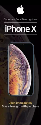 Black Modern Smartphone Promotion Banner