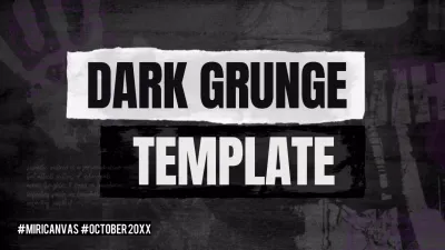 Black Grunge Template Presentation