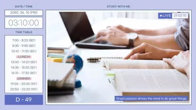 Blue Modern Study Schedule YouTube Thumbnail