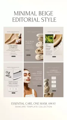 Beige Minimal Skincare Promotion Instagram Story