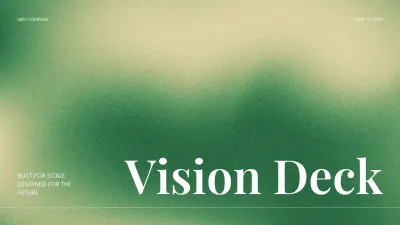 Green Minimalist Business Plan Presentation