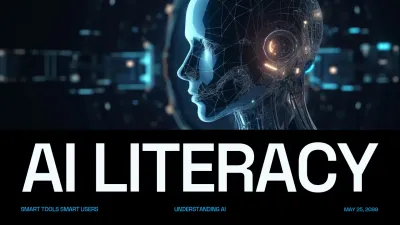 Blue Modern AI Literacy Guide
