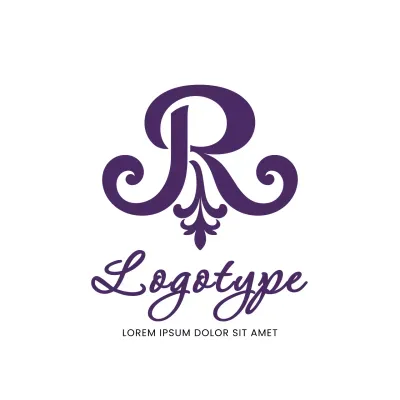 Purple Elegant Design Logo