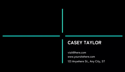 Black Minimal Business Card