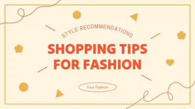 Beige Simple Fashion Guide YouTube Thumbnail
