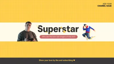 Yellow Trendy Music Promotion YouTube Thumbnail